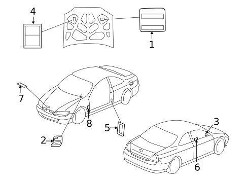 Labels for 2000 Honda Accord #0