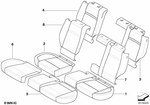 52207252989 - : Cover Backrest Leather Left for BMW Image