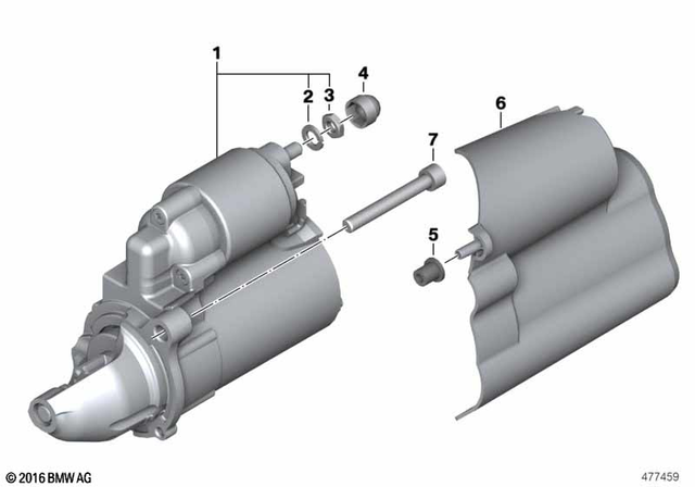 12417712231 - Engine Electrical System: Starter - Valeo for BMW-Motorrad Image