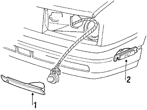Park & Side Marker Lamps for 1988 Cadillac Allante #0