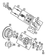 R8049177AC - Brakes: Disc Brake Caliper Assembly, Remanufactured, Left for Dodge: Ram 2500, Ram 3500 | Ram: 2500, 3500 Image