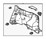 647300E250C0 - Body: Lower Quarter Trim for Toyota: Grand Highlander Image