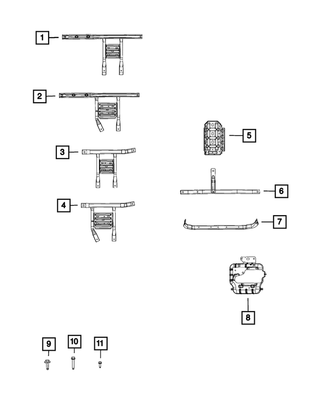 68248652AD - Frame, Bumper and Fascia: Transmission Skid Plate for Mopar Image image