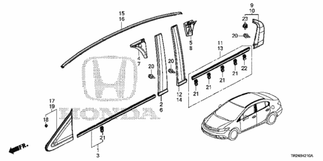 Molding for 2012 Honda Civic #0