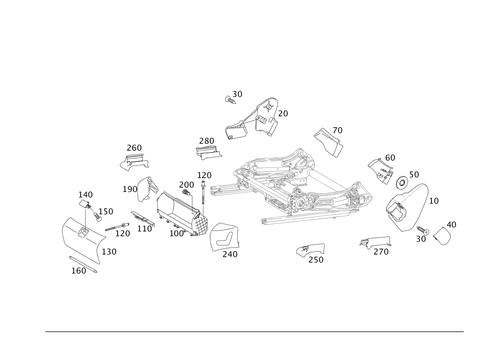 Covers and Bracket for Fire Extinguisher for 2008 Mercedes-Benz CLS550 #0