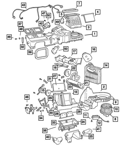 Air Conditioner and Heater Units for 2002 Jeep Grand Cherokee #1