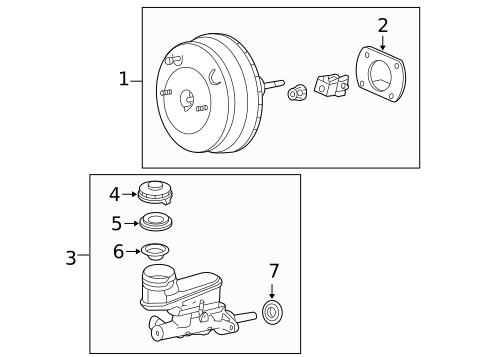 Master Cylinder - Components On Dash Panel for 2005 Honda Accord #0