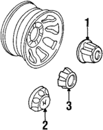8972292131 - : Center Cap for Honda: Passport Image
