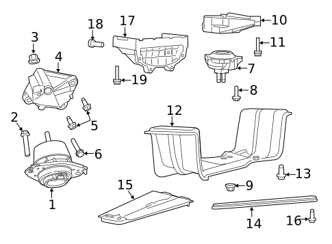 Engine & Trans Mounting for 2025 Dodge Durango #0
