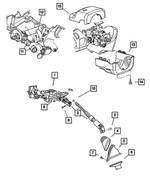 1DC60DKAAB - : Steering Column Shroud for Mopar Image