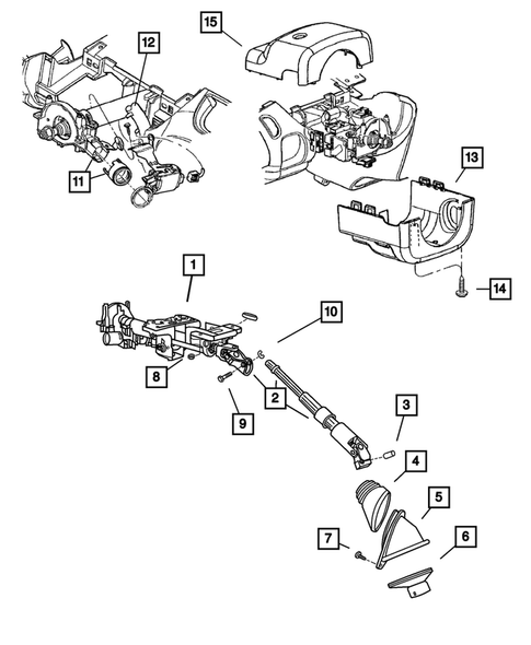 Steering Column for 2006 Chrysler PT Cruiser #0