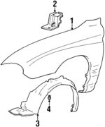 6632027020 - : Fender for Hyundai Image