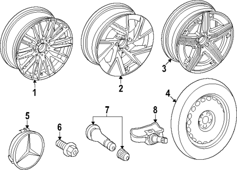 Wheels for 2025 Mercedes-Benz GLC350e #2