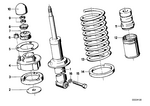 33521125802 - Rear Axle: Shock Absorber, Rear for BMW Image