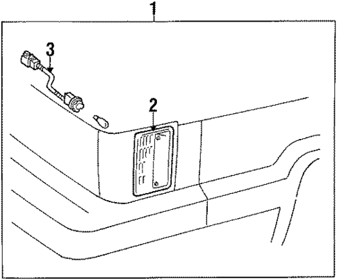 Side Lamps for 1985 Toyota Van #0