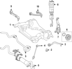 2233206104 - Suspension: Suspension Strut for Mercedes-Benz Image
