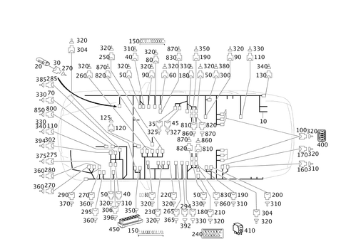 Frame Floor Unit Main Cable Harness for 2003 Mercedes-Benz E55 AMG #0