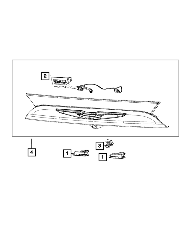 68645935AA - : License Lamp Applique for Mopar Image