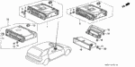 39104SR8505 - Electrical/Exhaust/Heater/Fuel: KNOB SET, BALANCE/TREBLE for Honda Image