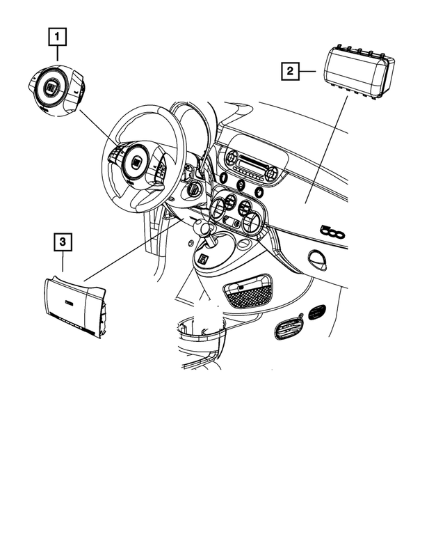 1RU53JW4AK - : Driver Air Bag for Mopar Image