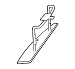 66326798972 - Body: Sensor Bracket for BMW: 428i, 428i Gran Coupe, 428i xDrive, 428i xDrive Gran Coupe, 430i, 430i Gran Coupe, 430i xDrive, 430i xDrive Gran Coupe, 435i, 435i Gran Coupe, 435i xDrive, 435i xDrive Gran Coupe, 440i, 440i Gran Coupe, 440i xDrive, 440i xDrive Gran Coupe, M4 Image