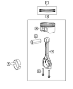 68090673AA - : Piston Pin And Rod for Mopar Image