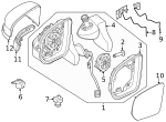 2968111200 - Body: Frame for Mercedes-Benz Image