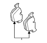 34216793025 - Brakes: Brake Pads for BMW Image