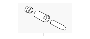 34216869617 - Brakes: Disc Brake Caliper Pin Bushing for BMW: 1 Series M, 128i, 228i Gran Coupe, 228i xDrive Gran Coupe, 318i, 318is, 318ti, 323Ci, 323i, 323is, 325, 325Ci, 325e, 325i, 325is, 325iX, 325xi, 328Ci, 328i, 328i xDrive, 328is, 328xi, 330Ci, 330i, 330xi, 335d, 335i, 335i xDrive, 335is, 335xi, 524td, 525i, 525xi, 528e, 528i, 528i xDrive, 528xi, 530i, 530i xDrive, 530xi, 535d, 535d xDrive, 535i, 535i GT, 535i GT xDrive, 535i xDrive, 535xi, 540i, 540i xDrive, 545i, 550e xDrive, 550i, 550i GT, 550i GT xDrive, 635CSi, 640i, 640i Gran Coupe, 640i xDrive, 640i xDrive Gran Coupe, 645Ci, 650i, 735i, 735iL, 740i, 740iL, 740Ld xDrive, 740Li, 740Li xDrive, 745i, 745Li, 750e xDrive, 750i, 750i xDrive, 750iL, 750Li, 750Li xDrive, 760i, 760i xDrive, 760Li, 840Ci, 850Ci, 850CSi, 850i, ActiveHybrid 5, ActiveHybrid 7, Alpina B7, Alpina B7 xDrive, Alpina B7L, Alpina B7L xDrive, i3, i3s, i5, i7, M235i xDrive Gran Coupe, M3, M5, M5 Touring, M6, X1, X2, X3, X4, X5, X6, XM, Z3, Z4, Z8 Image