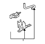 7L131425D - Emission System: Bracket for Audi Image