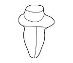 90467A0008 - Body: Bumper Cover Clip for Scion: tC, xB | Toyota: 4Runner, Avalon, Camry, Celica, Corolla, FJ Cruiser, Highlander, Land Cruiser, Matrix, MR2 Spyder, Paseo, Prius, RAV4, Sequoia, Sienna, Solara, Tacoma, Tercel, Tundra, Yaris Image