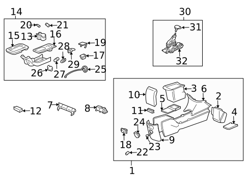 Console for 2015 Chevrolet Impala #0
