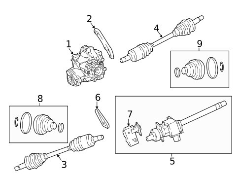 Carrier & Front Axles for 2018 Dodge Challenger #0