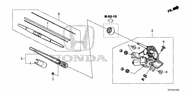 Rear Windshield Wiper for 2016 Honda Pilot #0