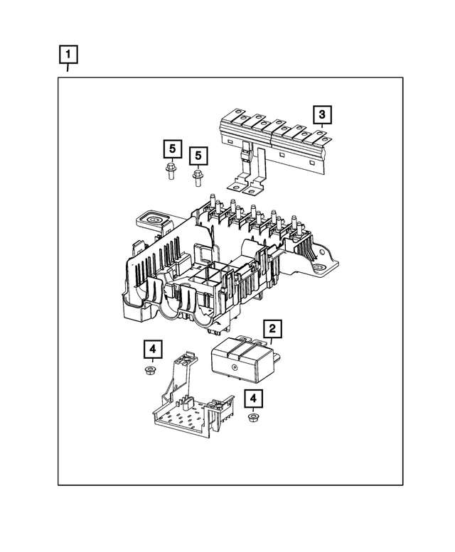 68541140AC - Electrical: Relay Box Cover for Mopar Image