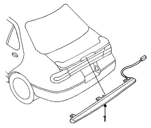 High Mounted Stop Lamp for 1995 Nissan Altima #1
