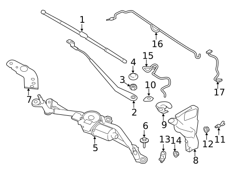 Wiper & Washer Components for 2017 Jaguar XF #0