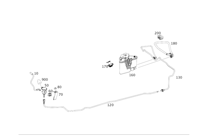 1764700164 - Fuel System: Purge Line for Mercedes-Benz: GLA250 Image image