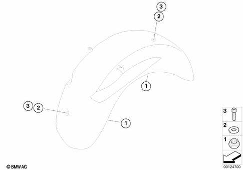 Rear Wheel Cover, License Plate Bracket for 2003 BMW-Motorrad R 1200 CL #0