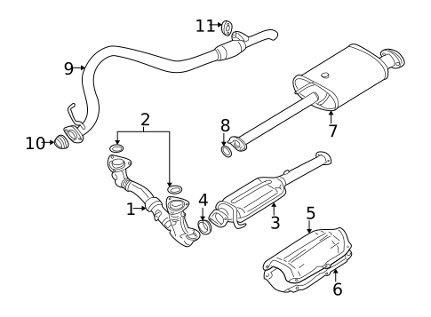 Catalytic Converter for 2003 Suzuki XL-7 #0