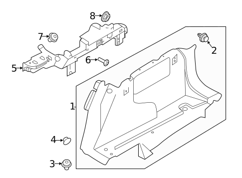 Interior Trim - Quarter Panels for 2018 Land Rover Range Rover Velar #1