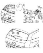 4806015AA - Wiper/Lock Cylinder and Keys: Rear Wiper Motor Grommet for Mopar Image