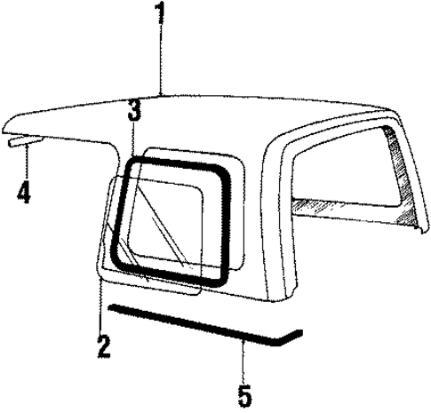 Cab Roof for 1985 Jeep CJ7 #0