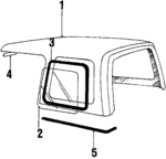 5072929AA - : Weatherstrip for Jeep: CJ7 Image