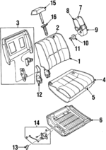 FOVY5462649A - Body: Recliner for Ford: Crown Victoria | Lincoln: Town Car | Mercury: Grand Marquis Image