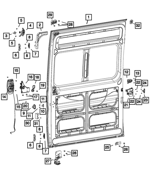 Sliding Cargo Door for 2015 Ram ProMaster 1500 #0