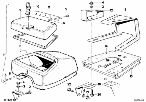 Radio Telephone Box for 1985 BMW-Motorrad R 100 /T #1