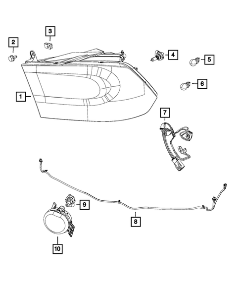 Lamps-Interior and Exterior for 2018 Ram 2500 #1
