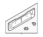 EQT000100LUP - Body: Tail Panel Trim for Land Rover: Range Rover Image