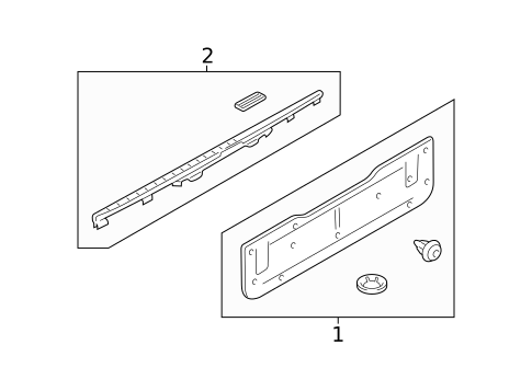 Interior Trim - Tail Gate for 2009 Land Rover Range Rover #0